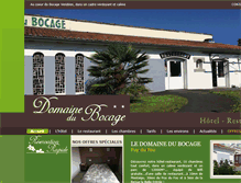 Tablet Screenshot of domaine-du-bocage.fr